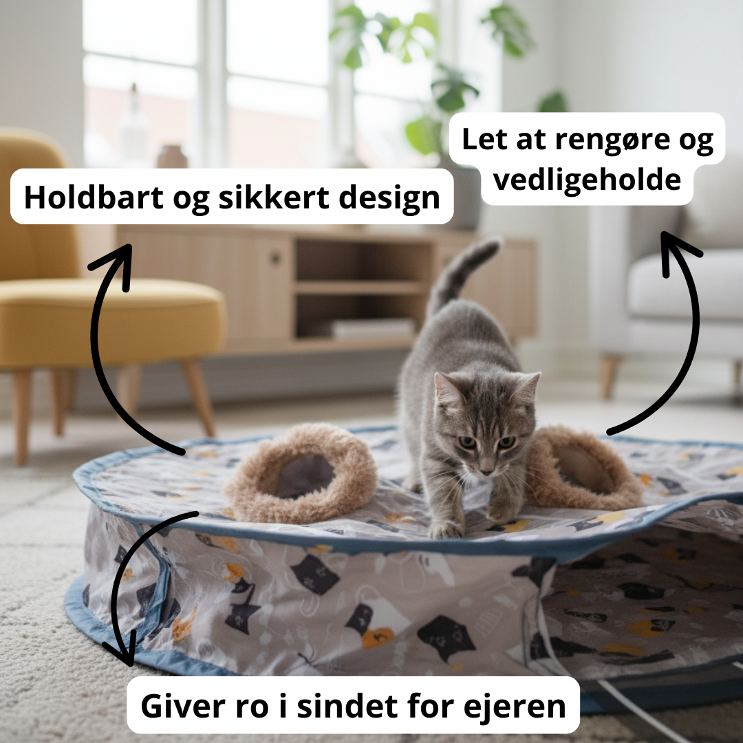 Jagtmåtte med skjulte lag og elektronisk bold – sund mental stimulation