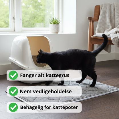 Skridsikker kattemåtte til kattebakke