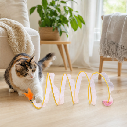 Kattetunnel med Mus - kat leger