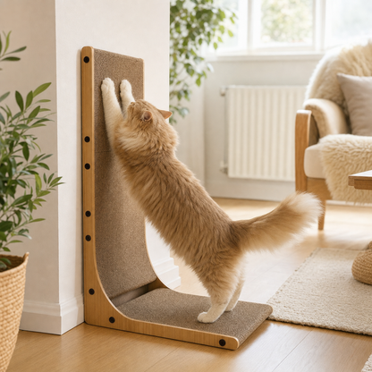 Luksus kradsevaeg - kat straekker sig og kradser