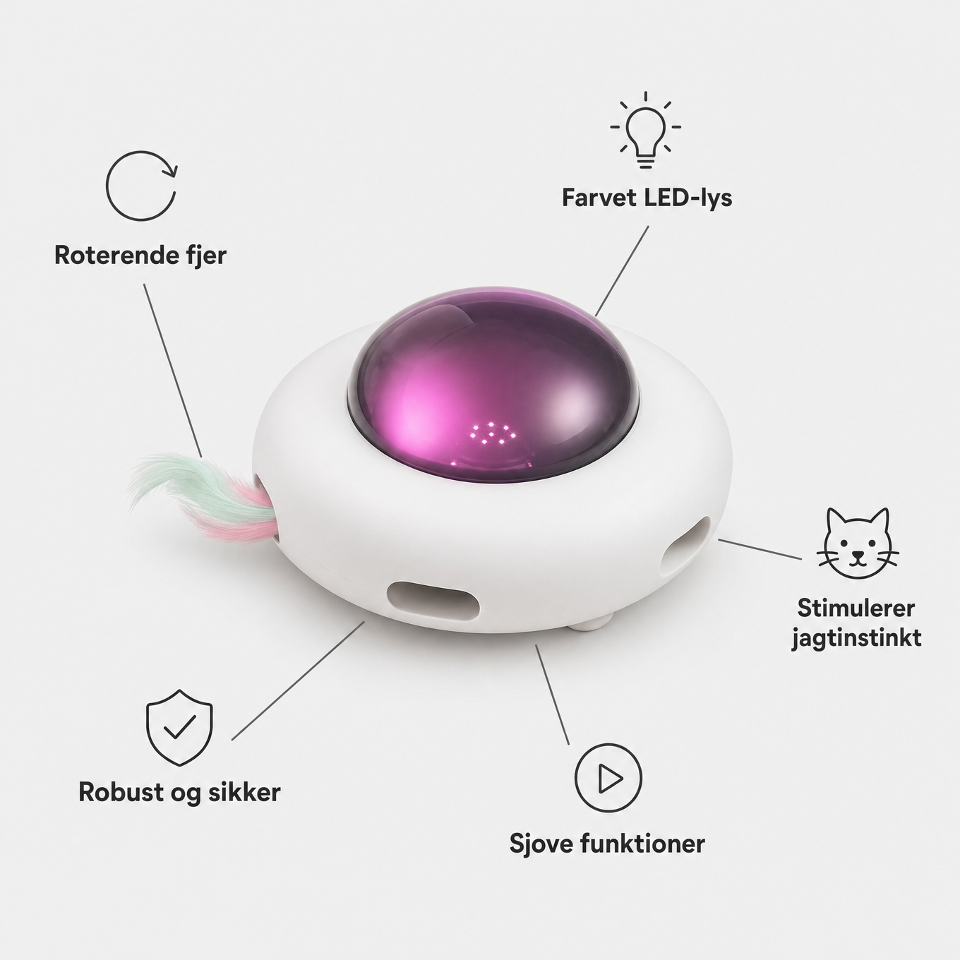 Interaktivt UFO legetoj - features